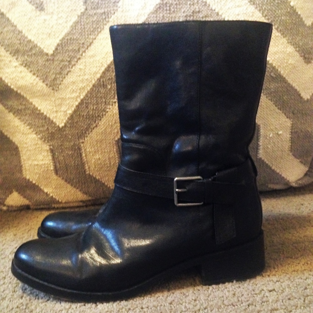 Cole Haan Waterproof Moto Leather Booties